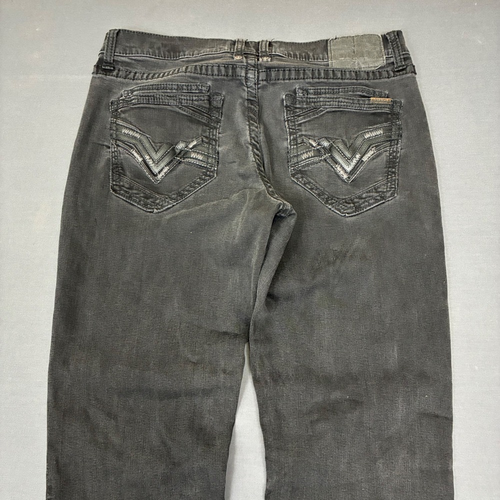 Buckle Salvage Anarchy Straight Relaxed Fit Black Jeans Men's Size 36x34